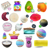 gift. gift box. lush. bath. bath bomb. bath bombs. yum. yumm. girls night in. organic. vegan skincare. soon. pink cosmetics. avocado. crown. candle. bath salts. manicure. pedicure. mani pedi. peach bath bomb. gift boxes for weddings, best gifts for valentines,