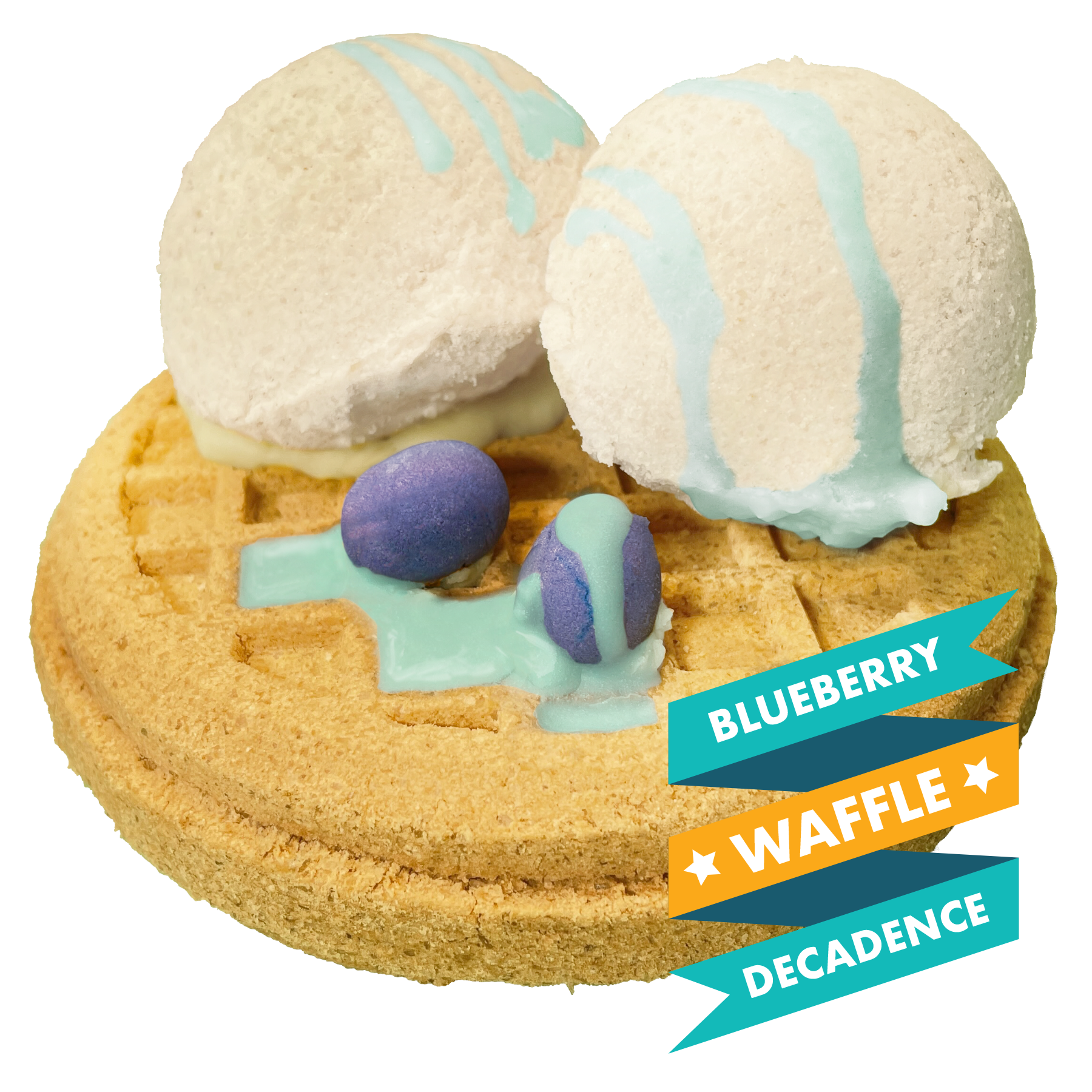 Bath Bombs, Natural Products, Organic Gifts, Blue Berry Waffle Bath Bombs, Gifts for her, Organic Products, Best Bath Bombs, Yumm Products, Lush Products